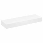 Flytande Hyllsystem MDF med Inbyggd Låda – Dold Montering Elegant Väggförvaring