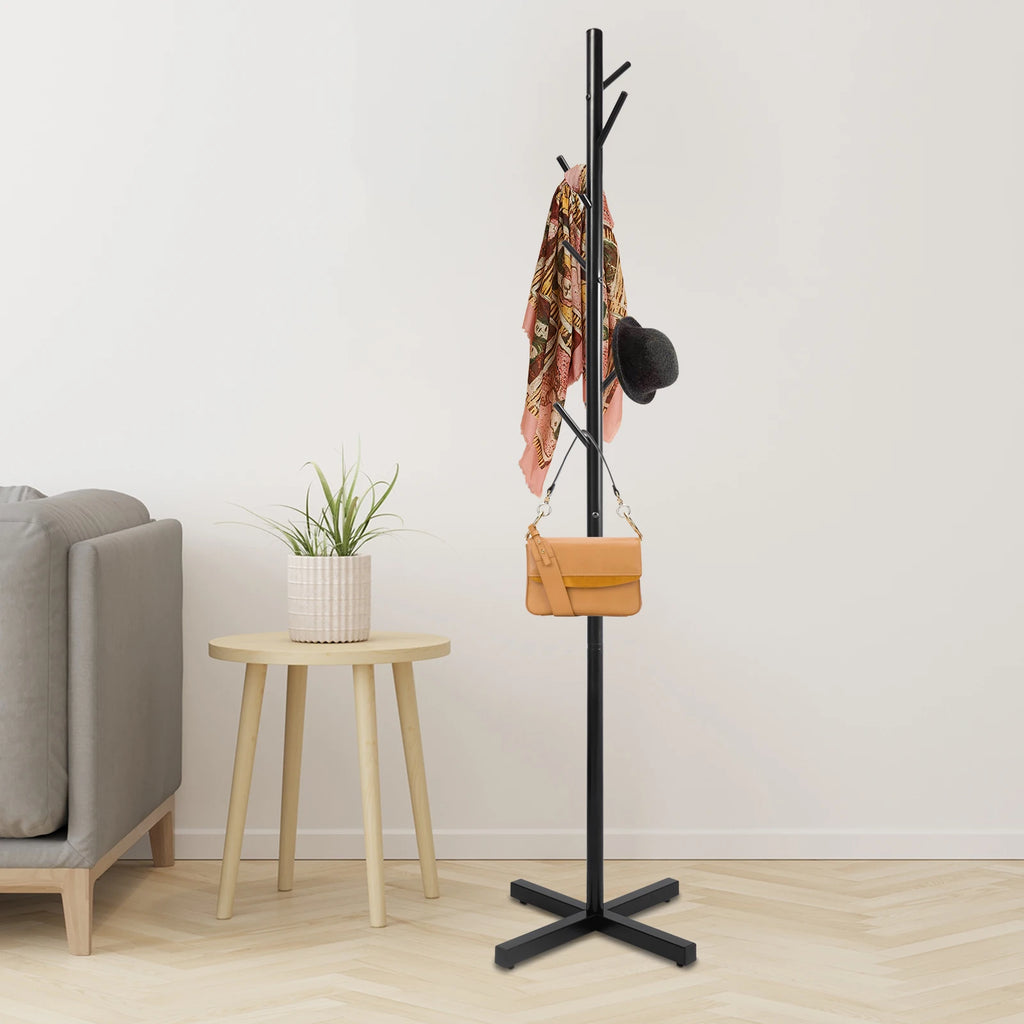 Fristående Kappstell 1,7 m 7 Krokar – Kläder, Hattar & Väskor Hall & Sovrum