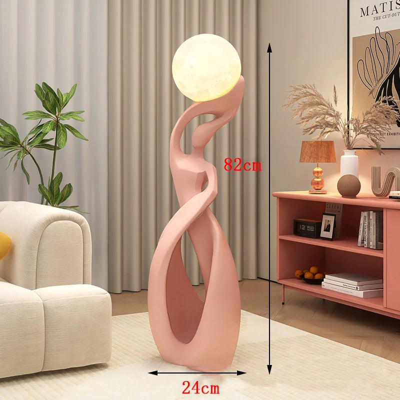 Nordisk Minimalist LED Golvlampa – Fjärrkontroll Dimbar