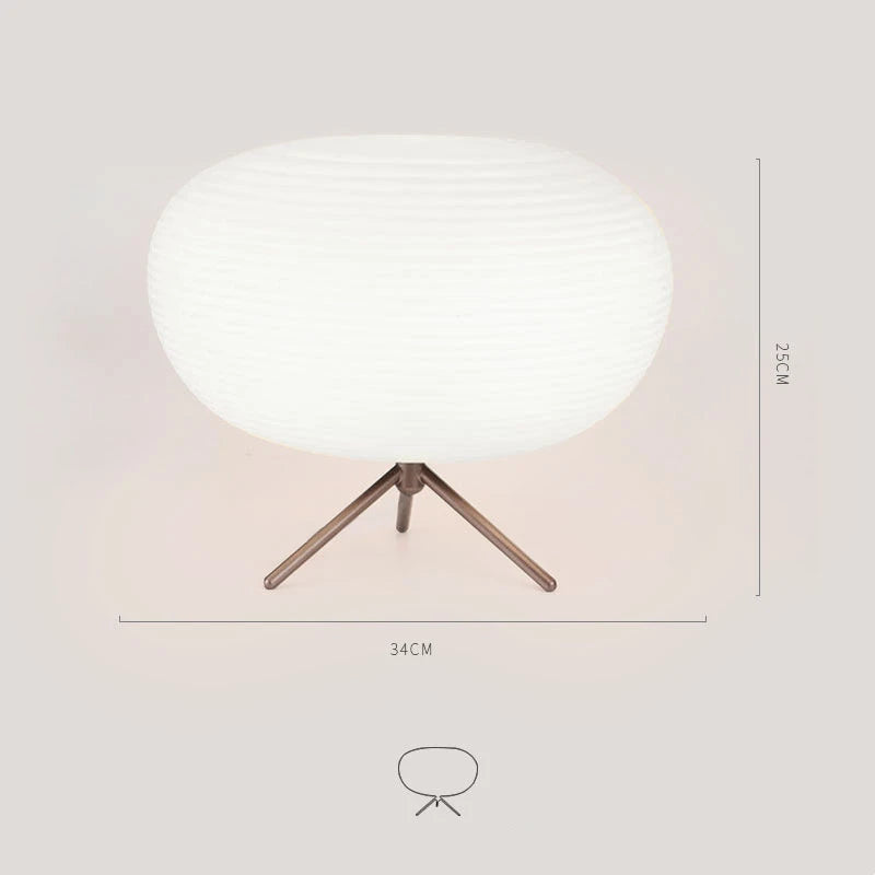 Designer Bordslampa Kokong – Mjölkvitt Glas Sovrum