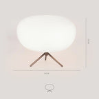 Designer Bordslampa Kokong – Mjölkvitt Glas Sovrum