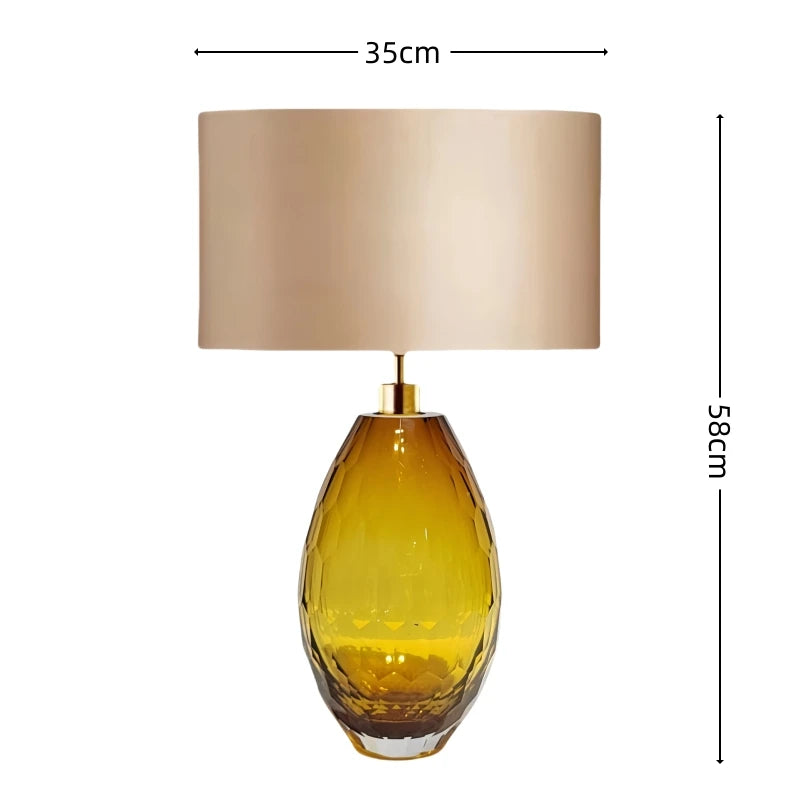 Kreativ Glasbordslampa Grön – Lyxig Hotell & Villa E27