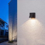 LED Kubform Vägglampa IP65 – Upp & Ner Trädgård