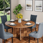 Runt Matbord 120 cm – 4 Pers, Farmhouse Köksbord