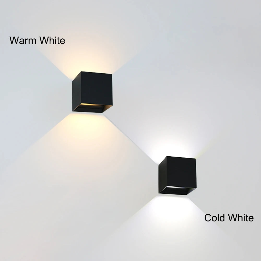 LED Vägglampa 12W IP65 – Upp & Ner Veranda & Trädgård