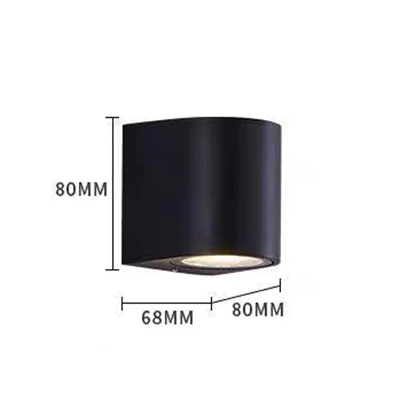 LED Kubform Vägglampa IP65 – Upp & Ner Trädgård