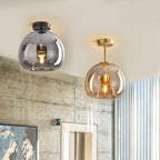 Nordisk Cognac Glas Taklampa LED – Minimalist Vardagsrum