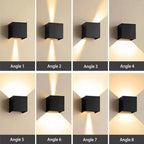 LED Vägglampa 12W IP65 – Upp & Ner Veranda & Trädgård