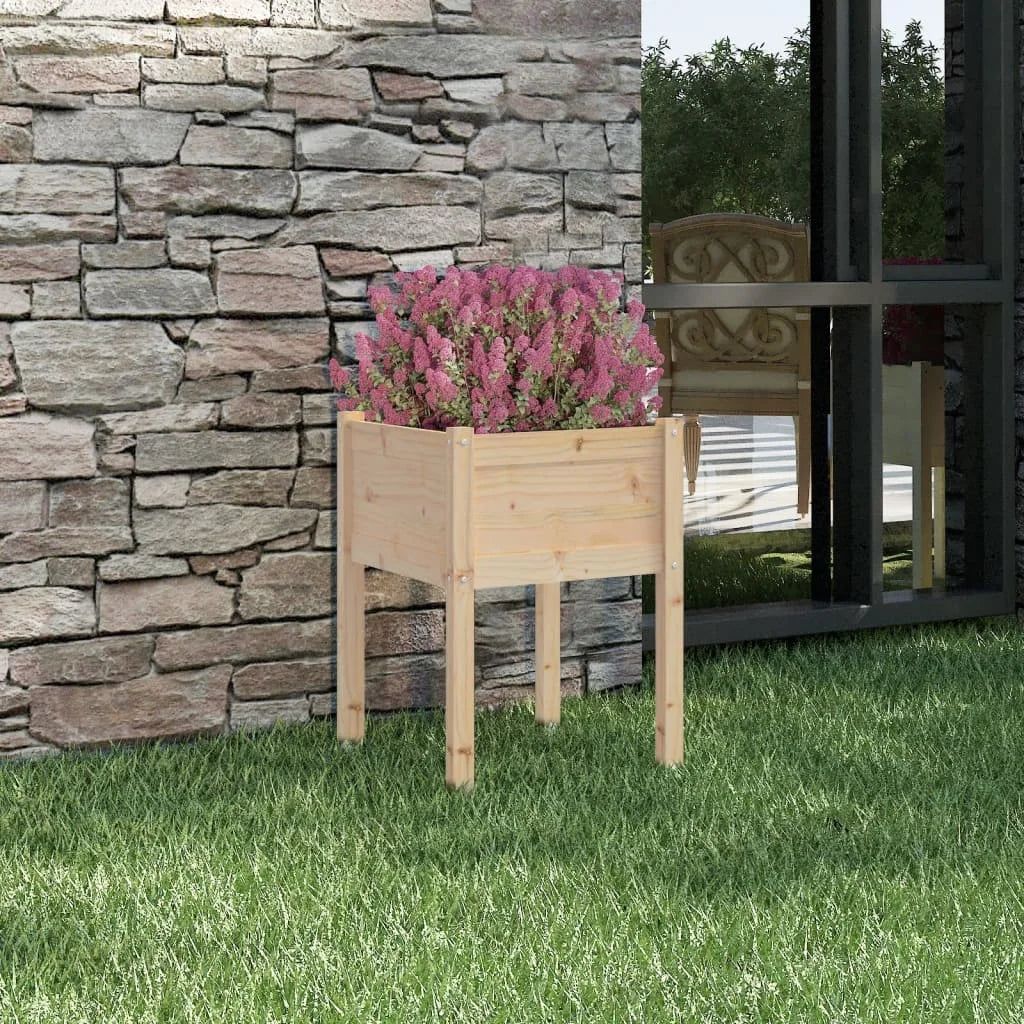 Massiv Tallplanteringslåda 50×50×70 cm – Stor Kapacitet Trädgård & Terrass