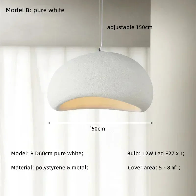 Handgjord Wabi-Sabi Hänglampa LED – Restaurant & Köksö
