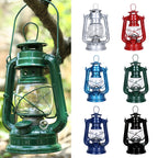 Retro Campinglykta Fotogenlamp 90ml – Portabel Utomhus Metall Flerfärgad