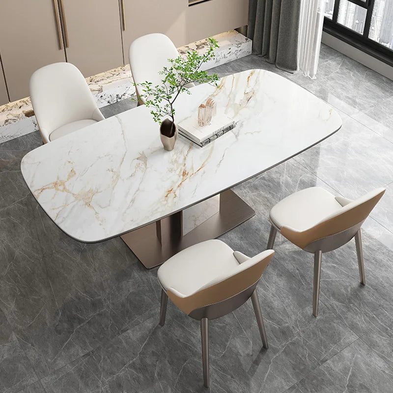 Lyxigt Stenslab Matbord Rektangulärt – Blank Minimalism