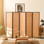 Bambu Vikbar Rumsavdelare 4/5/6 Paneler – Mobil Partition Hotel & Hem