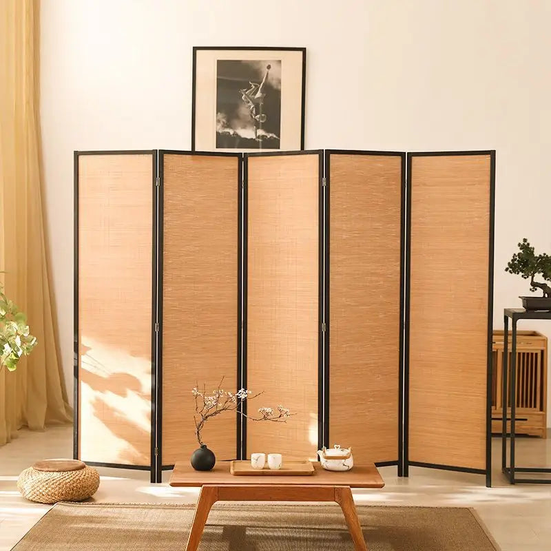 Bambu Vikbar Rumsavdelare 4/5/6 Paneler – Mobil Partition Hotel & Hem