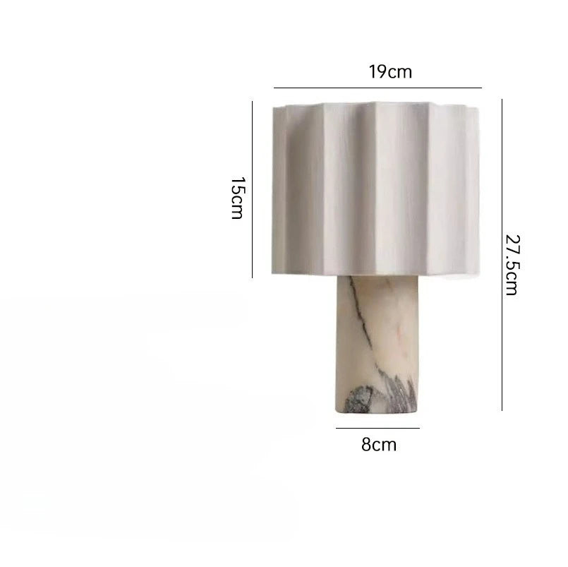 Lyxig Marmor Bordslampa Touch – Portabel Dimbar