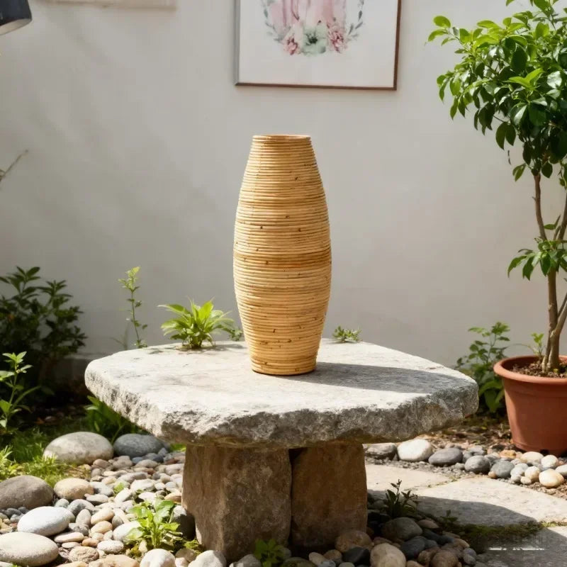 Naturlig Rattan Golvvas 30/40 cm Handvävd – Nordisk Vardagsrum & Hall