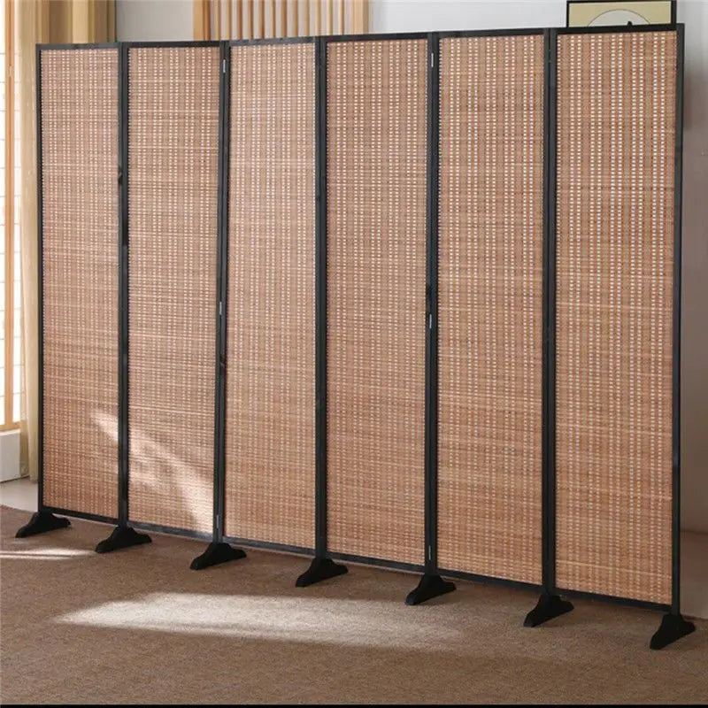 Bambu Vikbar Rumsavdelare 4/5/6 Paneler – Mobil Partition Hotel & Hem