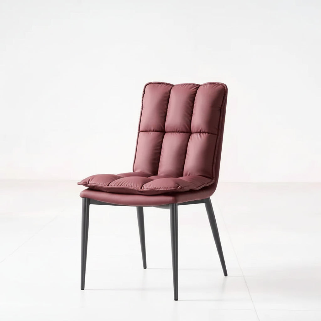 Designmatstol – Stoppad Lyxstol i Metall