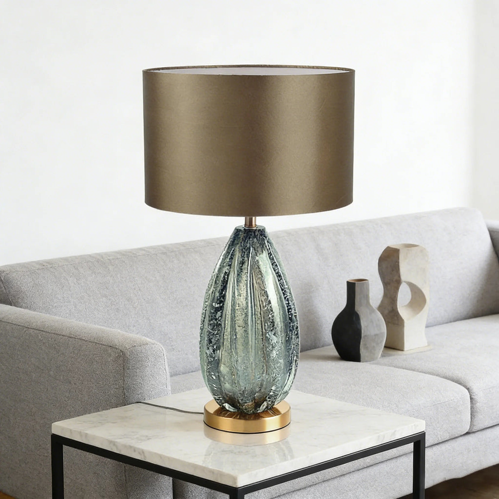 Kreativ Glasbordslampa Grön – Lyxig Hotell & Villa E27