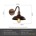 Retro LED Utomhusvägglampa E27 – Villa & Balkong