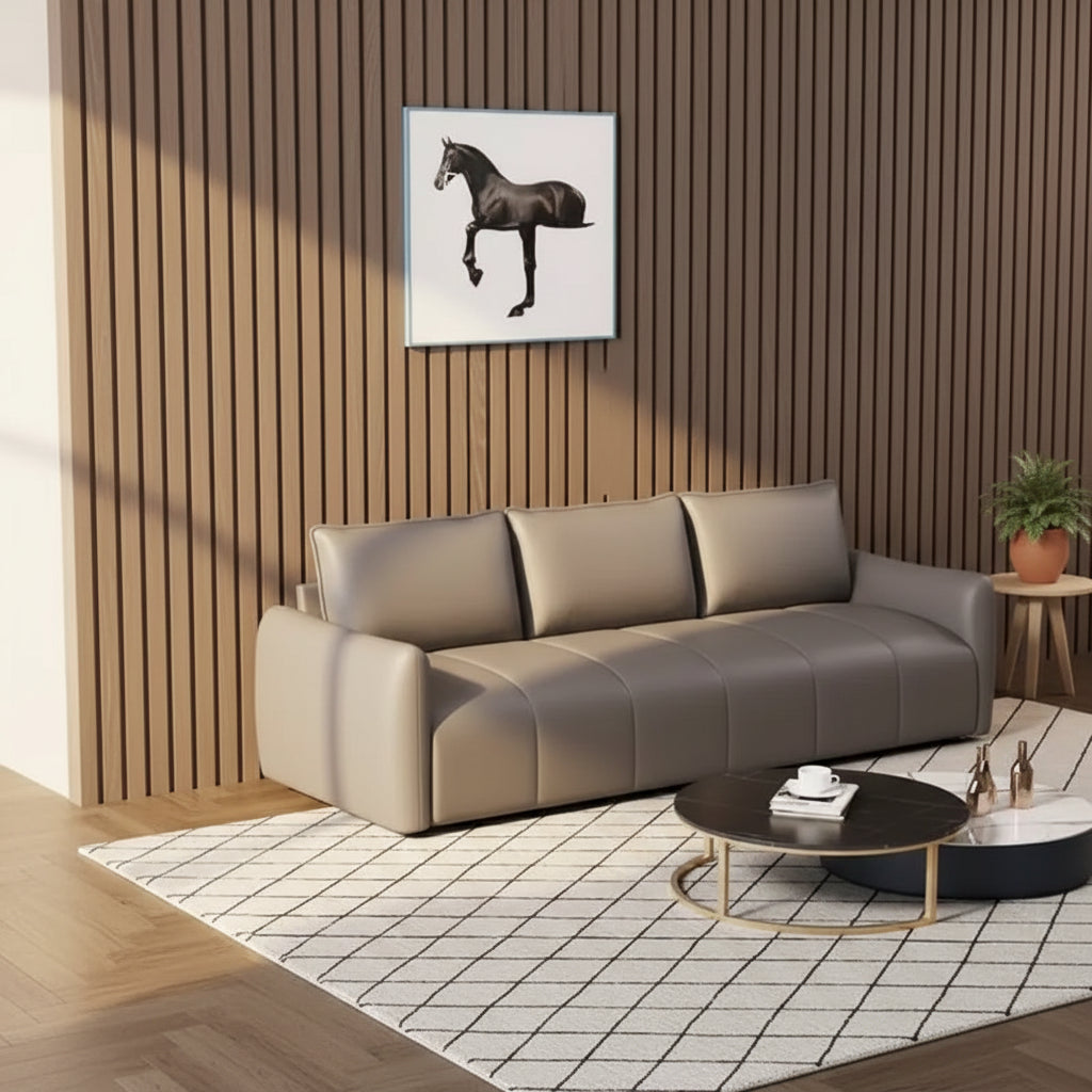 Kompakt Soffa – Reptåligt Tyg Modern Design
