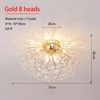 Dandelion Kristalltakkrona LED G9 – Firefly Lyxig Matsal & Vardagsrum