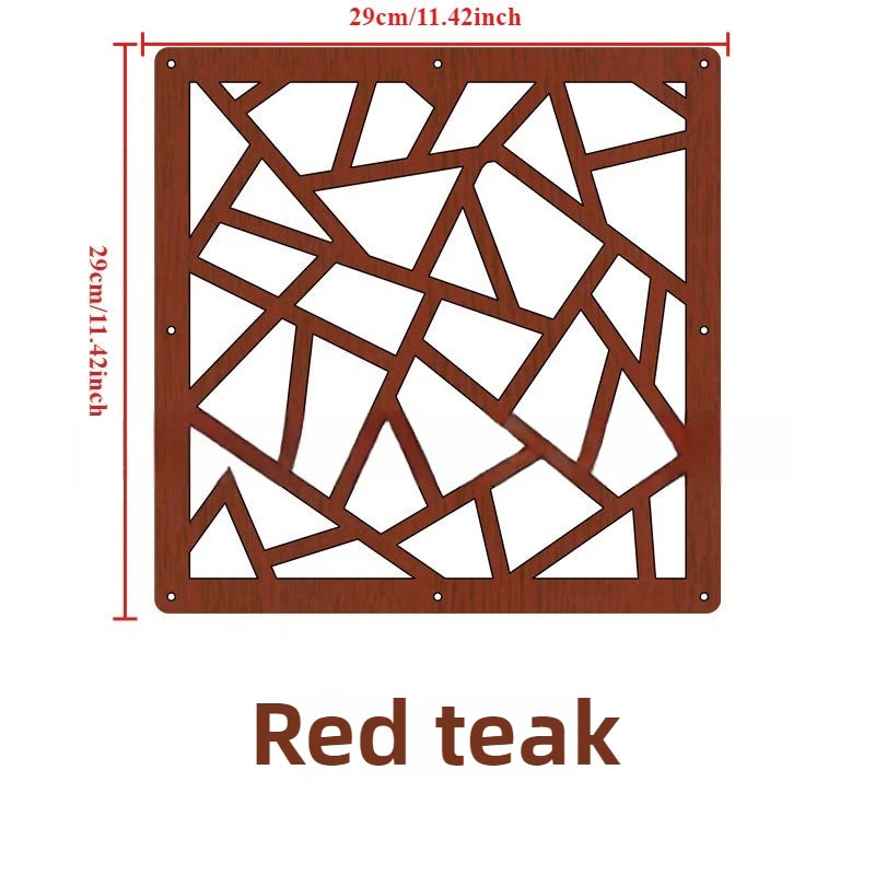 5-Pack Hängande Genombruten MDF Skärmpartition 29×29 cm – Kinesisk Hall & Hotell