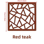5-Pack Hängande Genombruten MDF Skärmpartition 29×29 cm – Kinesisk Hall & Hotell