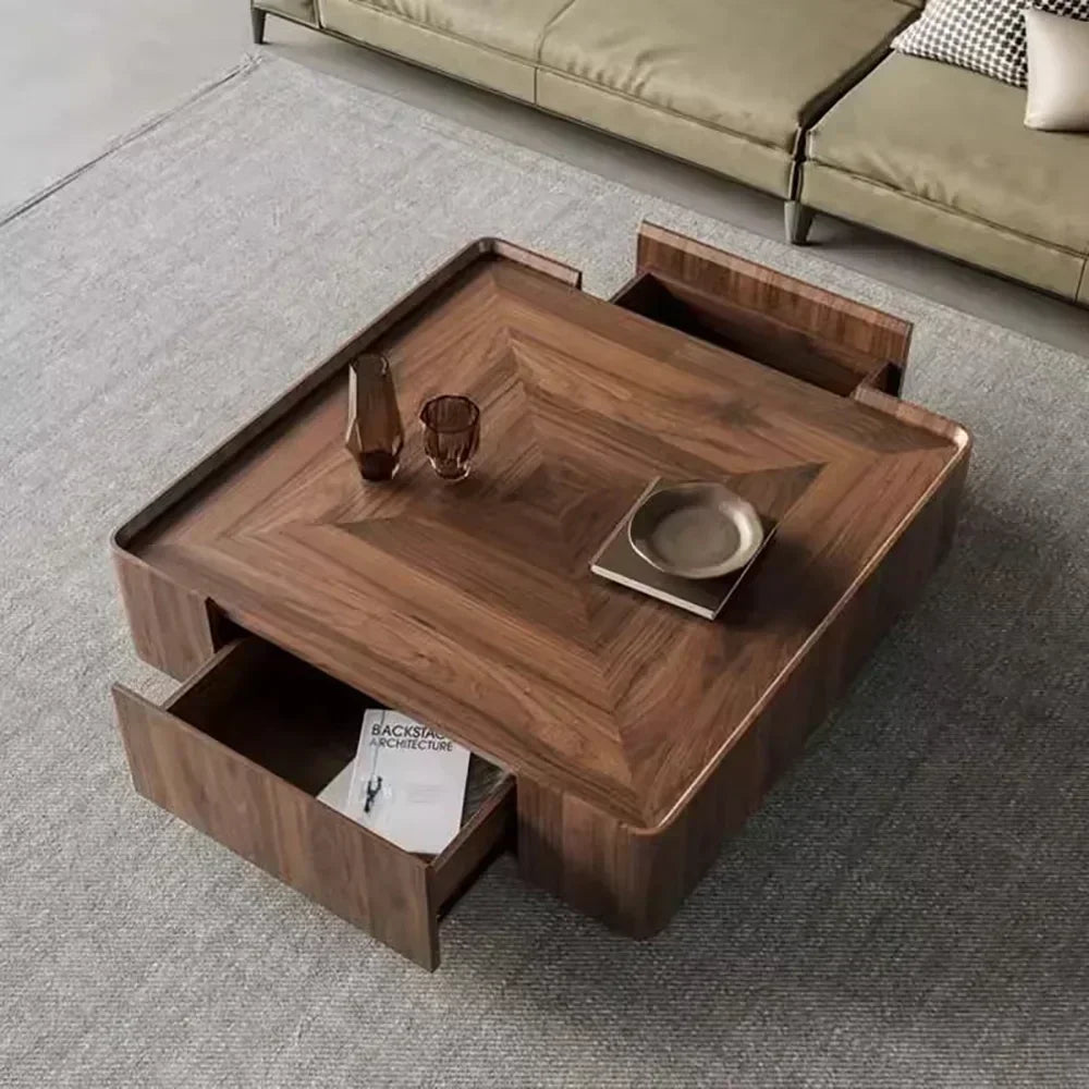 Soffbord med Förvaring – Lådor, Vintage Design