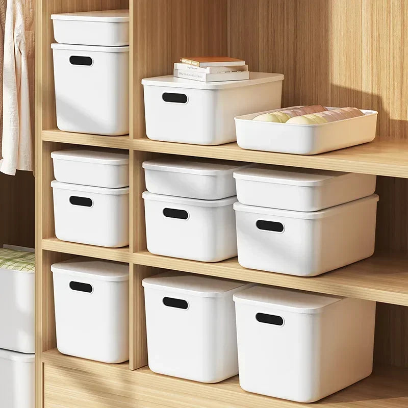 1/3-Pack Plastförvaringslåda Skrivbord – Kök, Leksaker, Snacks & Kosmetika