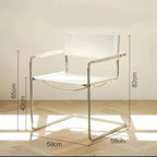 Loungestol i Bauhaus-stil – Krom & Läder