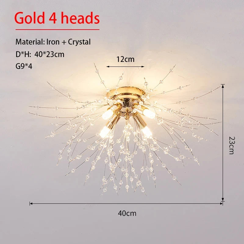 Dandelion Kristalltakkrona LED G9 – Firefly Lyxig Matsal & Vardagsrum