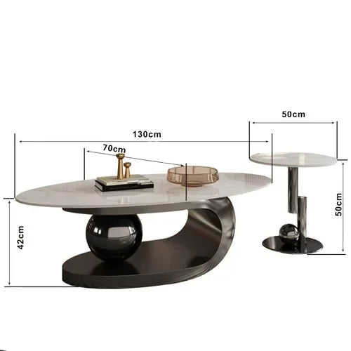 Nordiskt Soffbord Ovalt – Minimalistisk Design