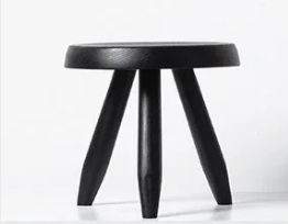 Rund Sittpall i Massivt Trä – Nordisk