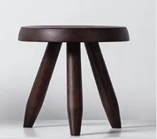 Rund Sittpall i Massivt Trä – Nordisk
