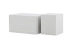 York Soffbord 40 x 40 Vitputsad + Soffbord 80 x 60 Vitputsad