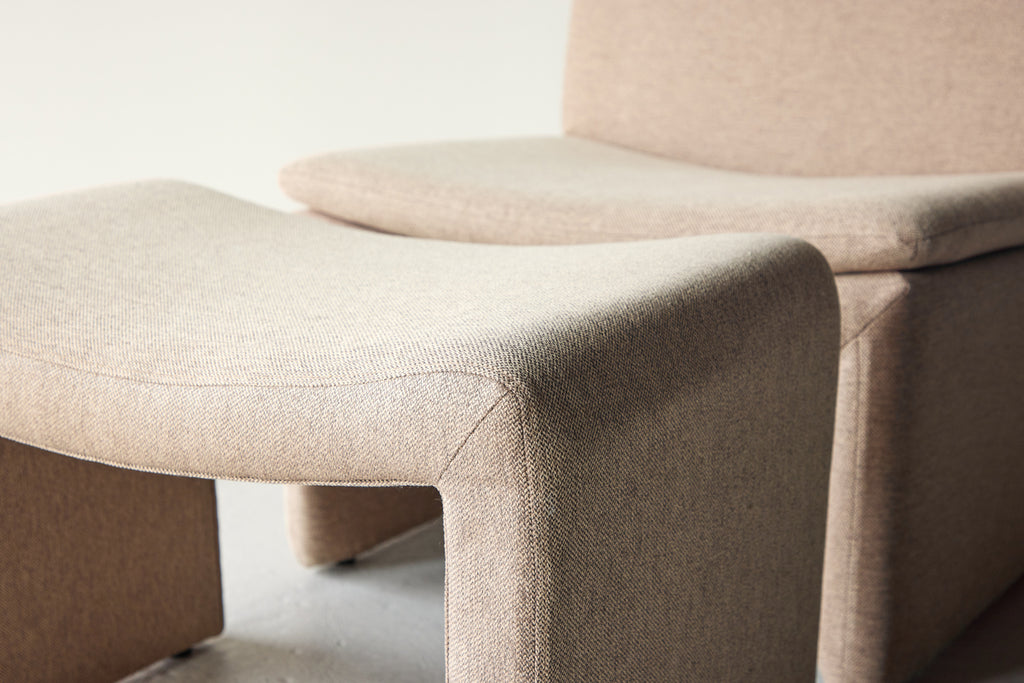 Bonn Fåtöljer Brun + Ottoman 45 x 46 x 70 Brun