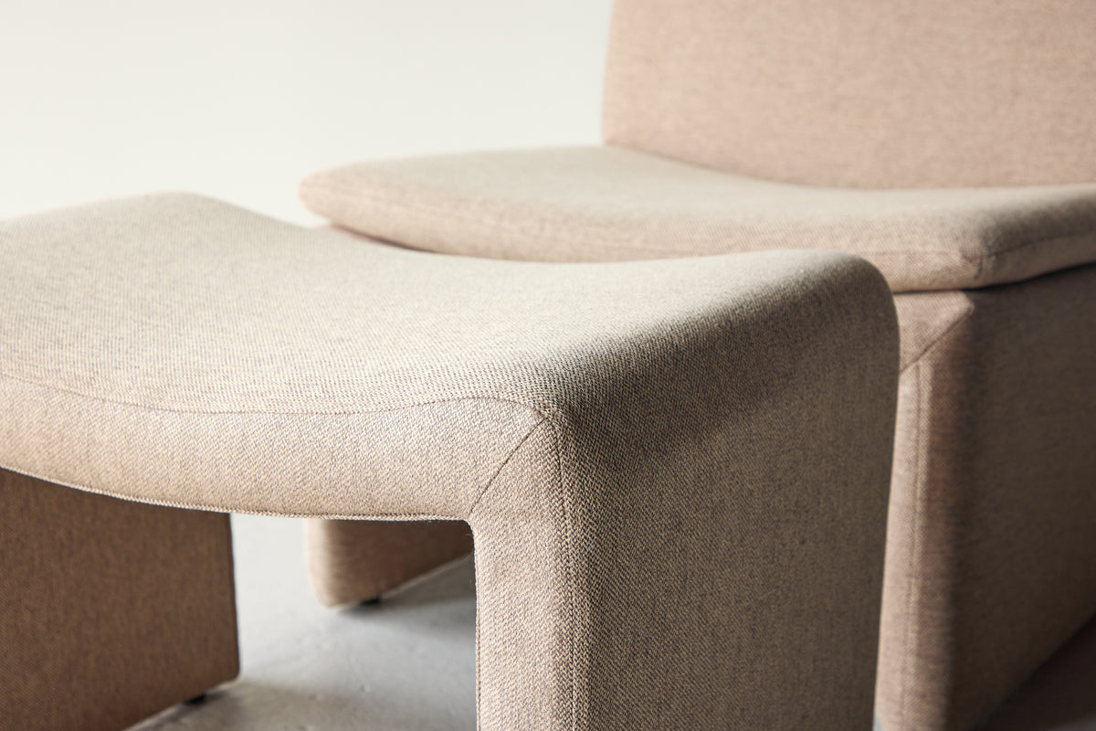 Bonn Fåtöljer Brun + Ottoman 45 x 46 x 70 Brun