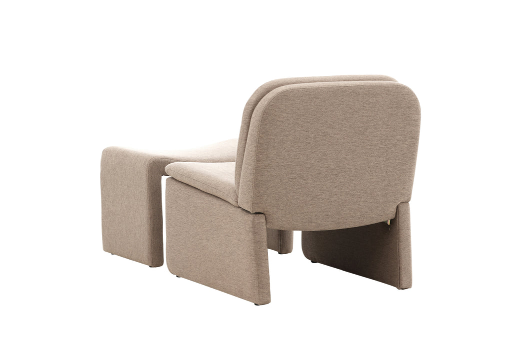 Bonn Fåtöljer Brun + Ottoman 45 x 46 x 70 Brun