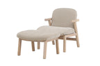 Rile Ottoman 60 x 42 x 70 Beige + Fåtöljer Beige