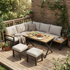 Loungeset 4 delar för uteplats lifestyle
