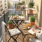 Fällbart caféset för balkong lifestyle
