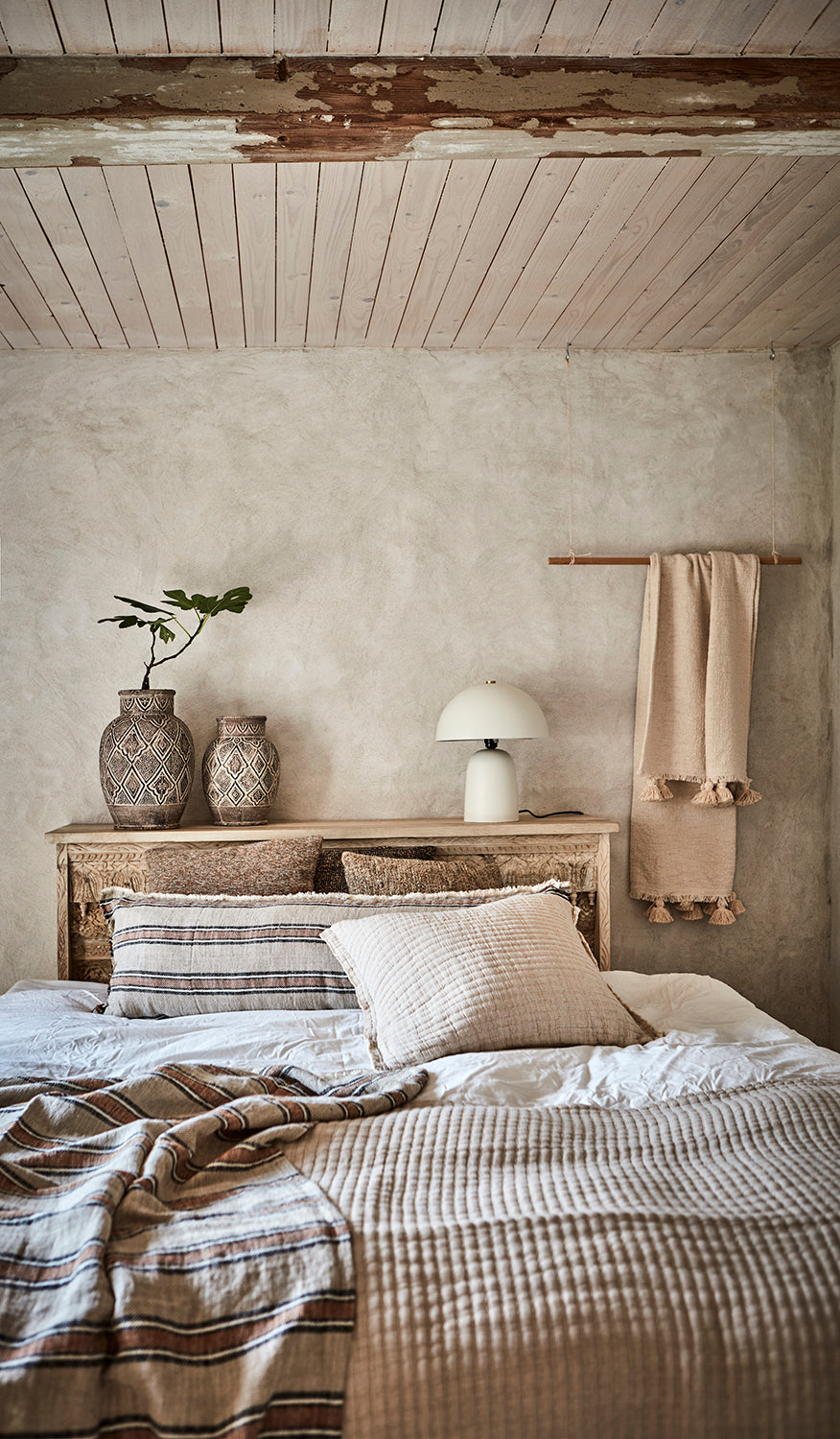 FUNGI Bordslampa M, Vit