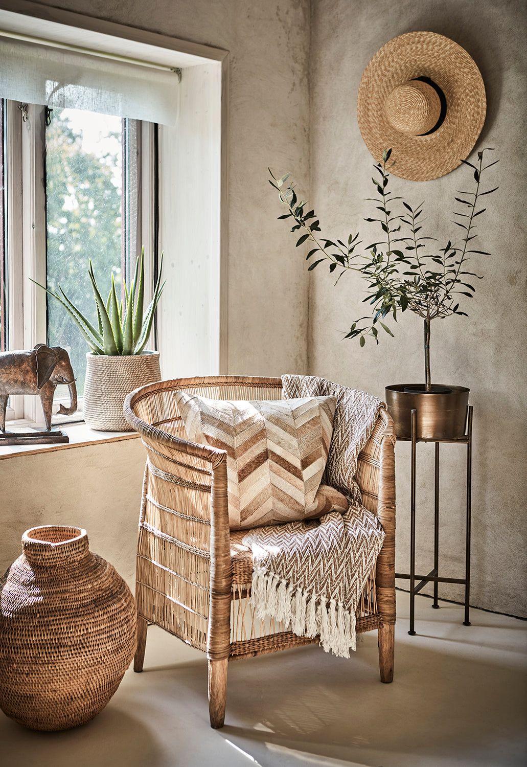 CAMILLE Kruka L, Beige 2st