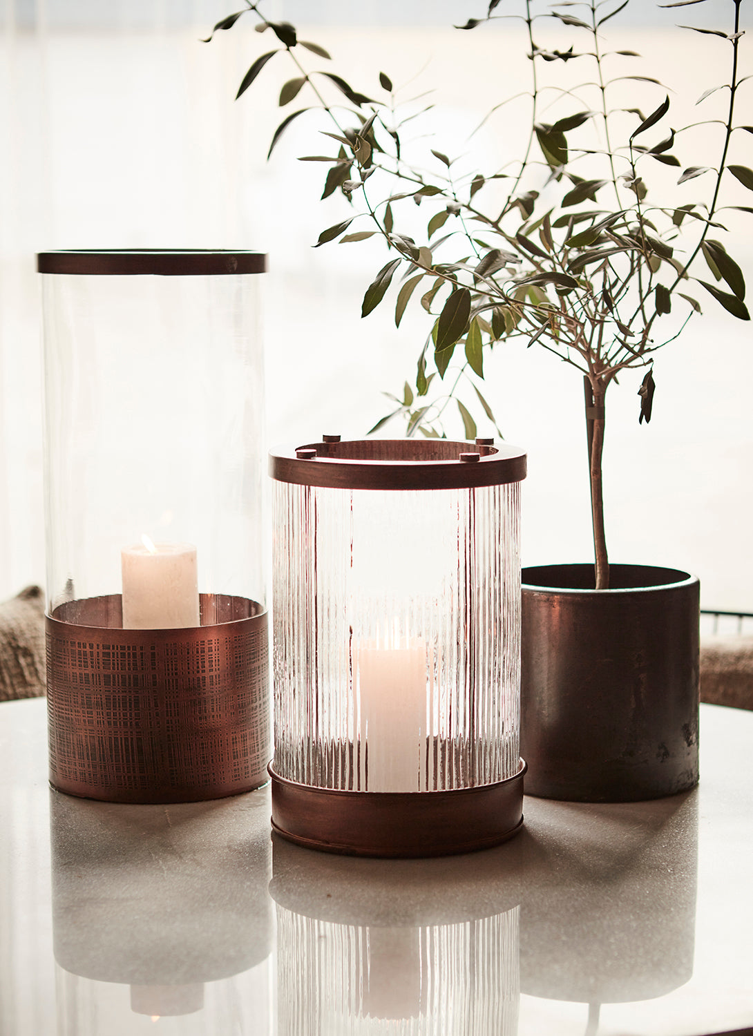 MINSK Lykta, Kopparfärgad