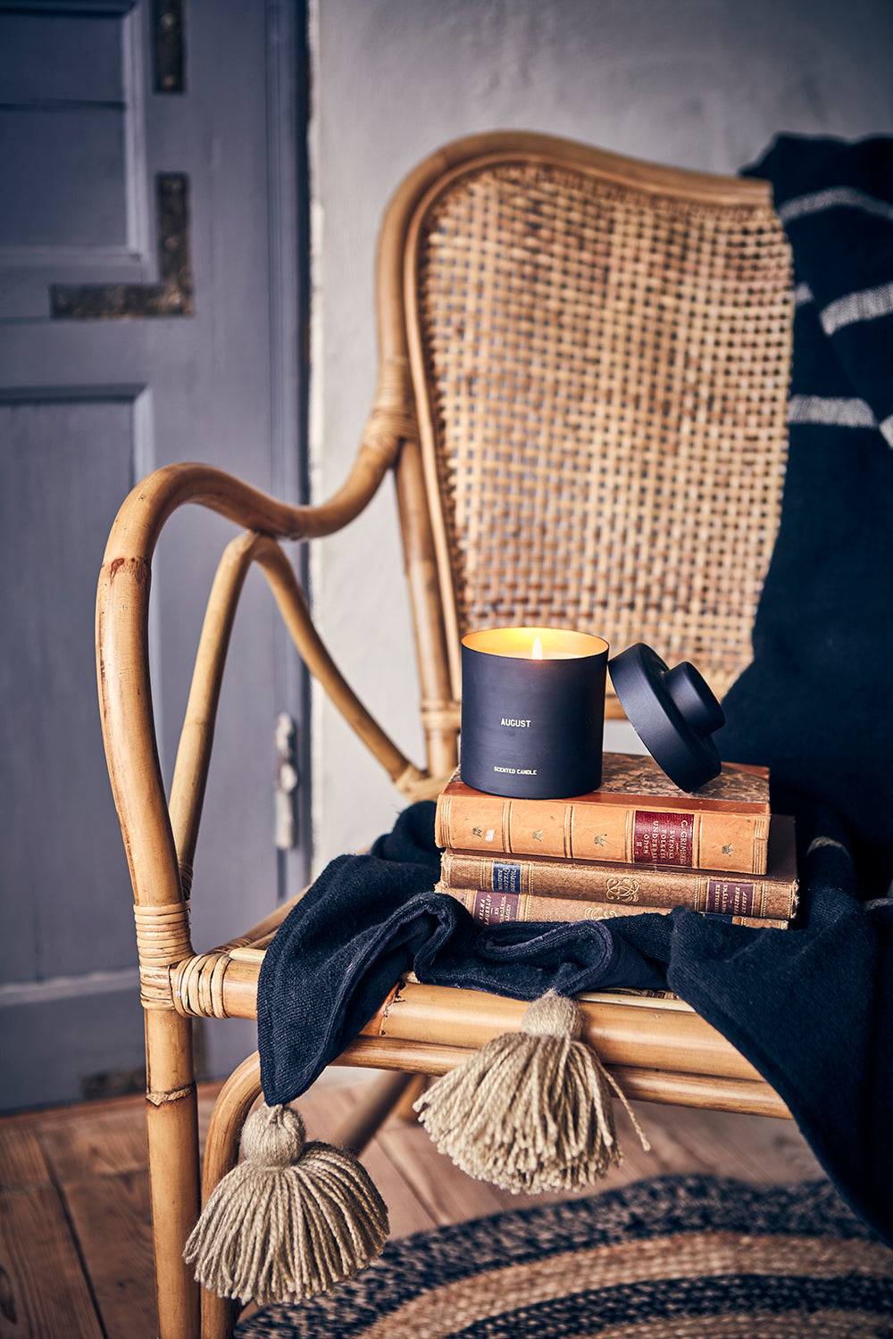 JUNI Matta L, Natur/svart